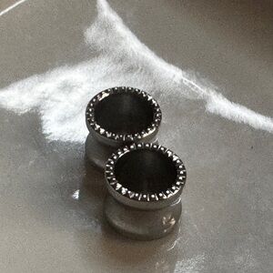 Silver intricate Ear Gauges